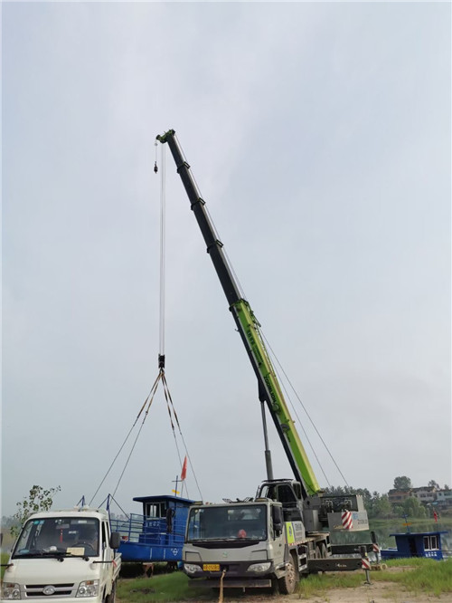 鹤壁市桥梁建设吊装案例